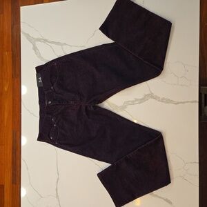 NWT Armani Exchange J66 Straight Droite Corduroy Jeans Red Black Mens Size 34